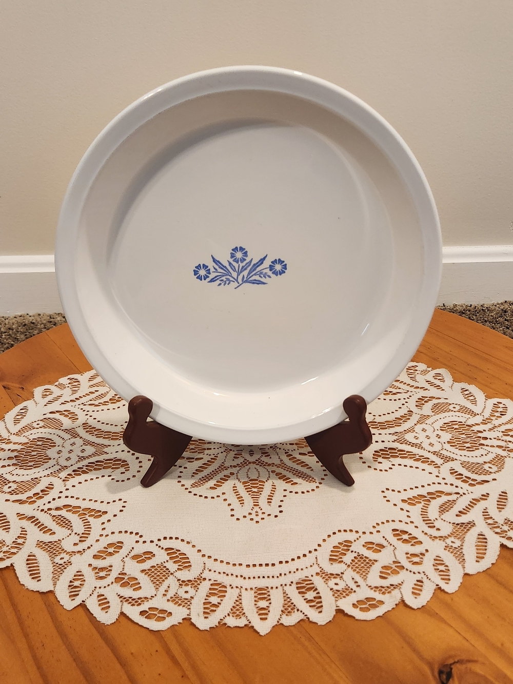 Corning Ware Blue Cornflower 9 Inch Pie Plate P-309 USA